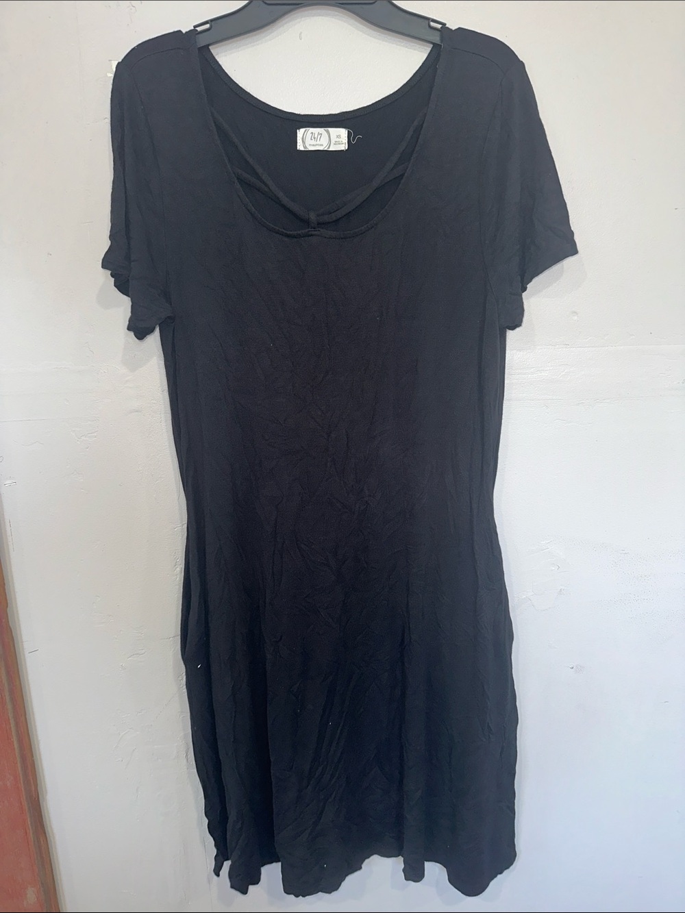 Everyday Black Short-Sleeve Midi Dress by Z·B·Y